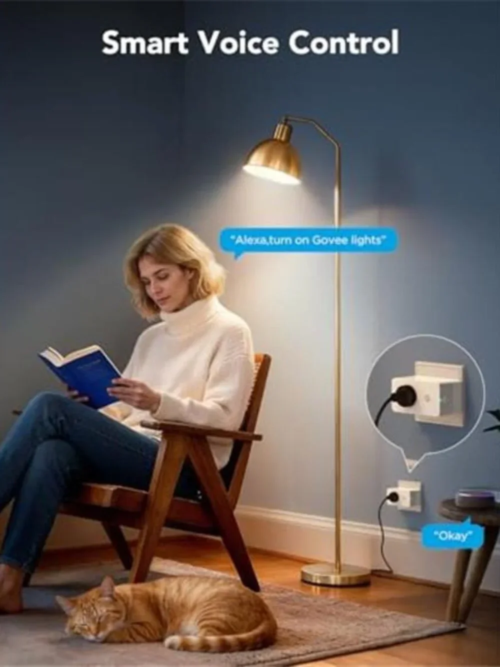 Smart Plug with Energy Monitoring, WiFi Bluetooth Plug Work with Alexa
